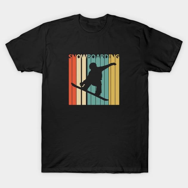 Vintage Snowboarding Lover Gift T-Shirt by GWENT